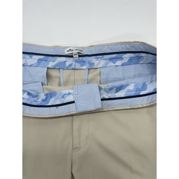 Peter Millar Performance Trouser Golf Pants White 38x30 Preppy Casual Career - Picture 6 of 6